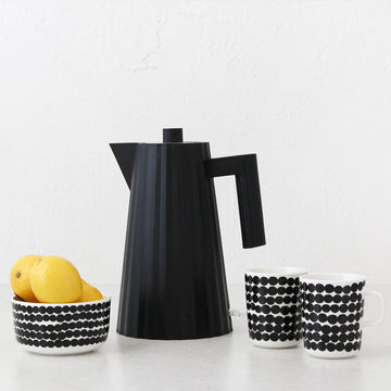 ALESSI | PLISSE KETTLE 1.7L | BLACK