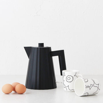 ALESSI | PLISSE KETTLE 1L | BLACK