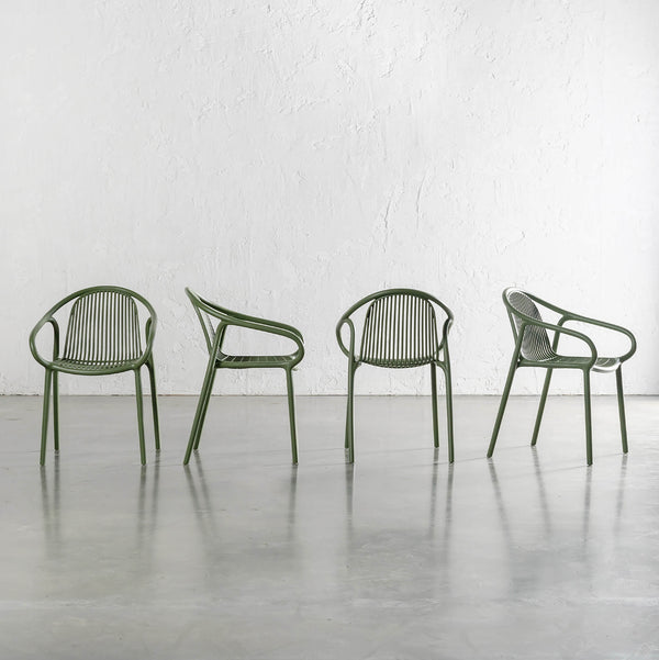 ALETTA INDOOR/OUTDOOR DINING CHAIR | HUNTER GREEN | BUNDLE X 4