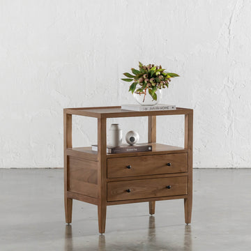 AMARA JARDIN BEDSIDE NIGHTSTAND | NATURAL TIMBER GRAIN