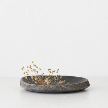 BARATI DISH | 25CM | RIVER STONE MARBLE
