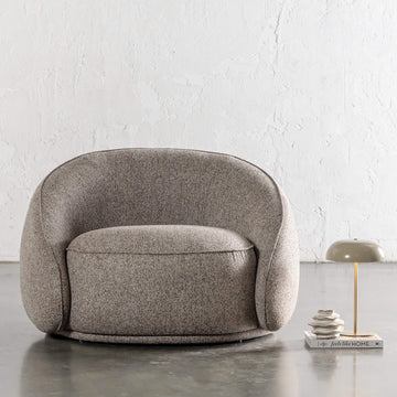 CARSON LINCOLN CURVED ARMCHAIR | BANYON TREE BARK