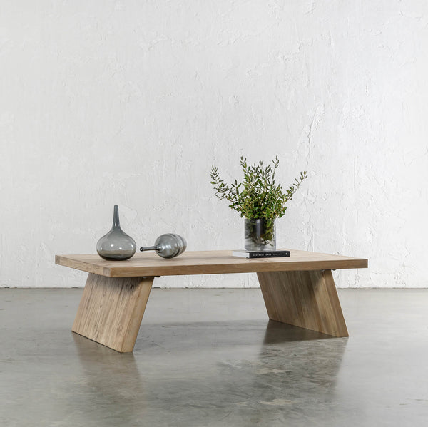CAPRETTA ELM COFFEE TABLE | 150CM | BLEACHED BRISTLE