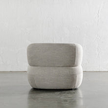 CARSON ROUNDED ARMCHAIR BACK VIEW  |  JOVAN EARTH