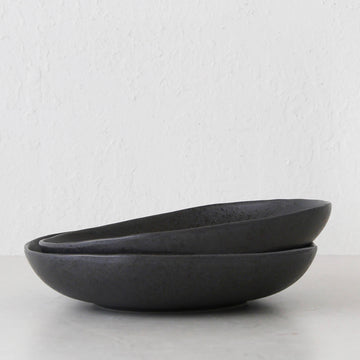 OTTAWA STONEWARE 28CM SHALLOW SERVING BOWL BUNDLE X2 | STONE