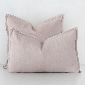 FRENCH LINEN CUSHION BUNDLE X2 | 40X60 + 50X50 | NUDE PARCHMENT