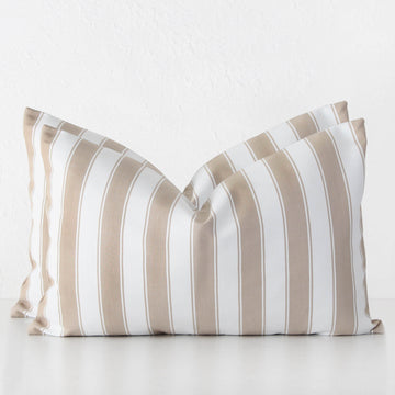 JOHAN REGENCY STRIPE CUSHION BUNDLE X2 | 40 x 60 | STONE