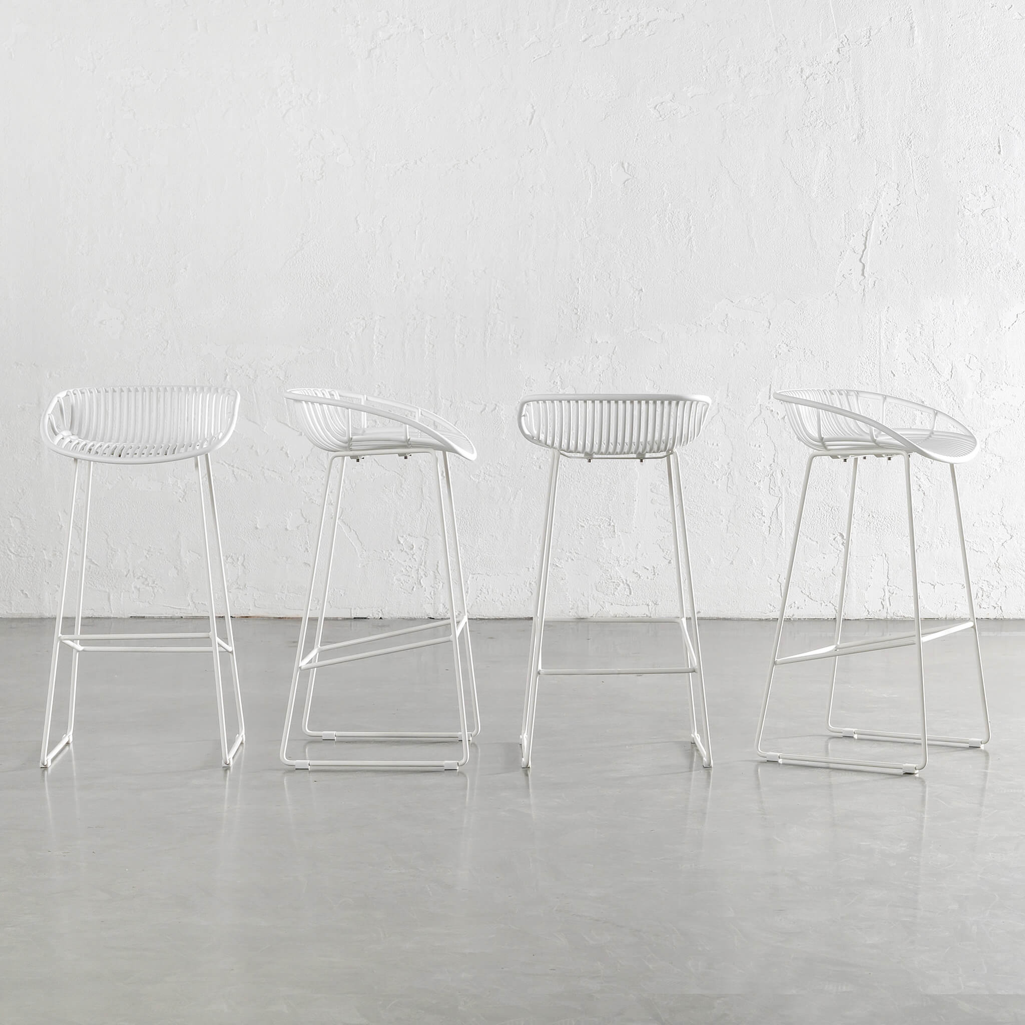 LEUCA PLASTIC OUTDOOR BAR CHAIR INDOOR DINING OUTDOOR