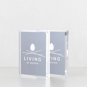LUCID PERSPEX PHOTO FRAME SET | PACKAGE INCLUDING 2 x A5 FRAMES