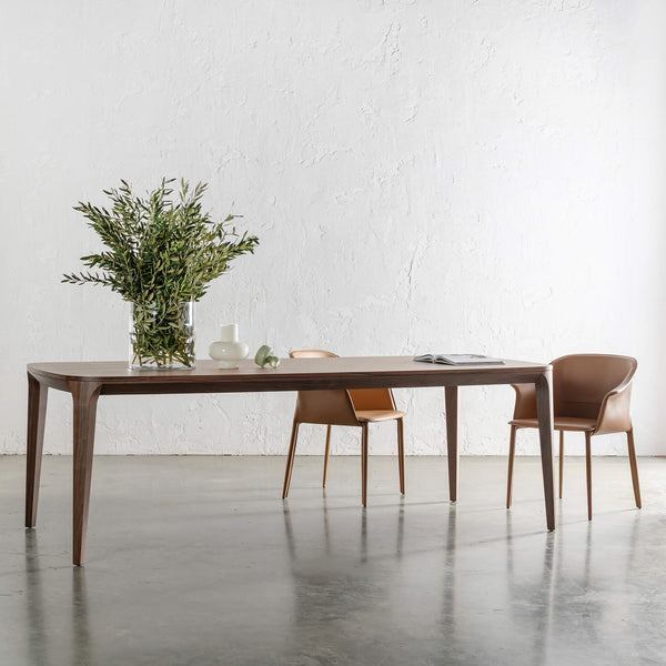 MAGNUS DINING TABLE | DEEP WALNUT WOOD GRAIN | 240CM