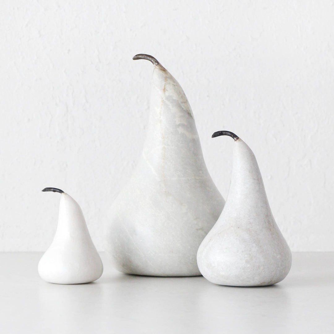 MARBLE PEAR  |  WHITE  |  LARGE
