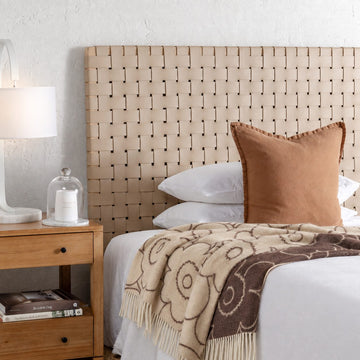 MARIMEKKO | PIIRTO UNIKKO RWS BLANKET 130X170CM | OFF WHITE + COCOA