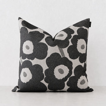 MARIMEKKO | PIENI UNIKKO CUSHION | 50X50 | OFF WHITE + CHARCOAL + SAND