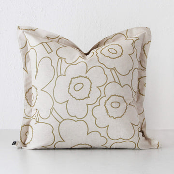 MARIMEKKO | PIENI PIIRTO UNIKKO CUSHION | 50 X 50CM | LINEN + STRAW