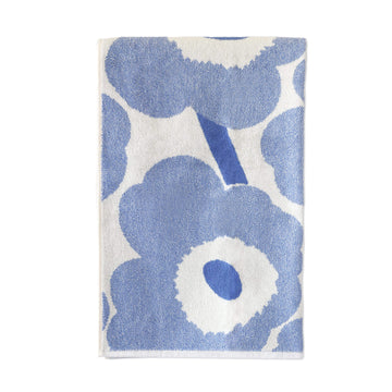 MARIMEKKO | UNIKKO HAND TOWEL OR GUEST TOWEL | CREAM + SKY BLUE