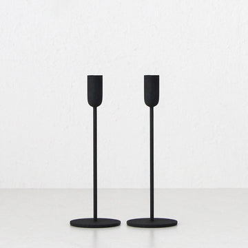 MONA CANDLE HOLDER SMALL BUNDLE X2 | BLACK