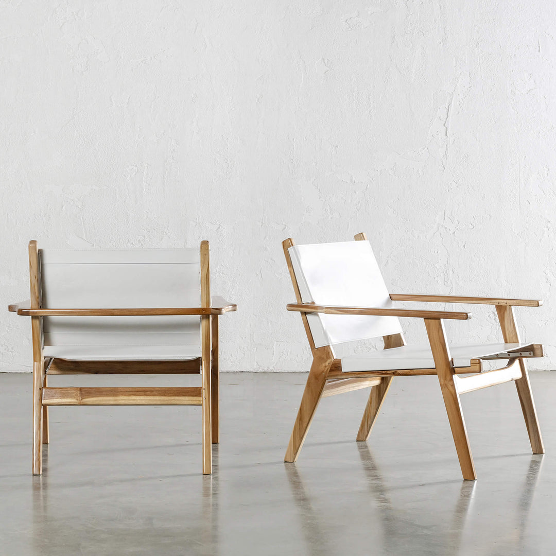 MALAND PAULO ARMCHAIR  |  WHITE LEATHER