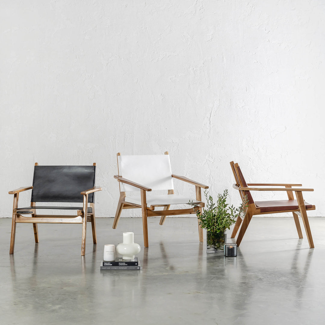 MALAND PAULO ARMCHAIR  |  WHITE LEATHER