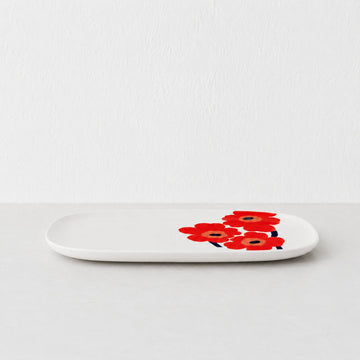 MARIMEKKO | UNIKKO SERVING PLATE 32CM | WHITE + RED + BLUE
