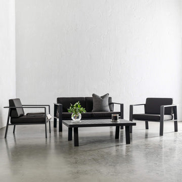 PALOMA OUTDOOR 4 PIECE BUNDLE | ANTHRACITE ALUMINIUM FRAME