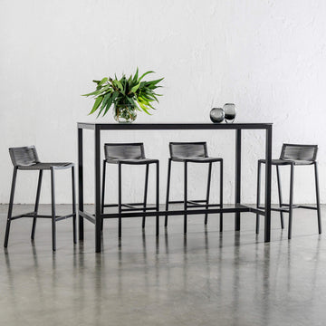 PALOMA ROPE BAR STOOL | GRANITE GREY | BUNDLE X 6