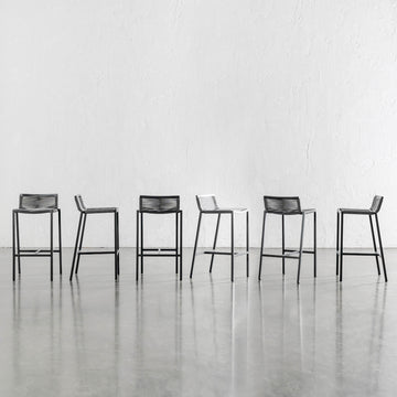 PALOMA ROPE BAR STOOL | GRANITE GREY | BUNDLE X 6