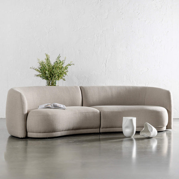 PURBECK CURVED SOFA | DEEP MANUKA WEAVE