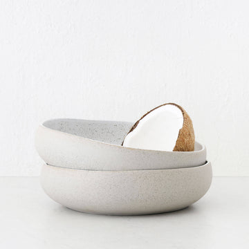 ROBERT GORDON | SERVING BOWL BUNDLE X2 | LARGE | GARDEN TO TABLE | NATURAL STONEWARE