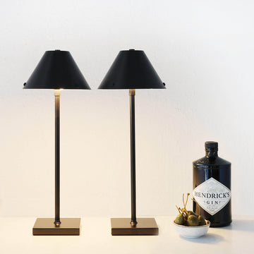 SAO VICENTE LED RECHARGEABLE LAMP BUNDLE X2 | 45CM | MATTE BLACK