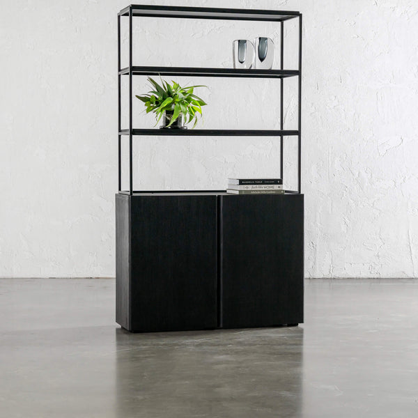 SAUVAGE LONDA OPEN BOOK SHELF | BLACK