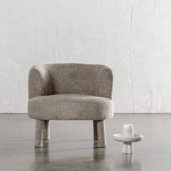 SEVILLA CURVE ARMCHAIR | LAST FEW | SAHARA DUNE BOUCLE