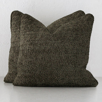 SEVILLA CUSHION BUNDLE X2 | 60 X 60 | MANGROVE LEAF BOUCLE