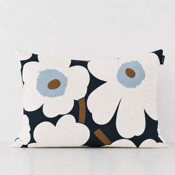 MARIMEKKO | UNIKKO PILLOW CASE | 50 X 70CM | BLUEBERRY + OFF WHITE + COLD BLUE
