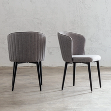 CLAUDE FABRIC DINING CHAIR  |  SILVER GREY