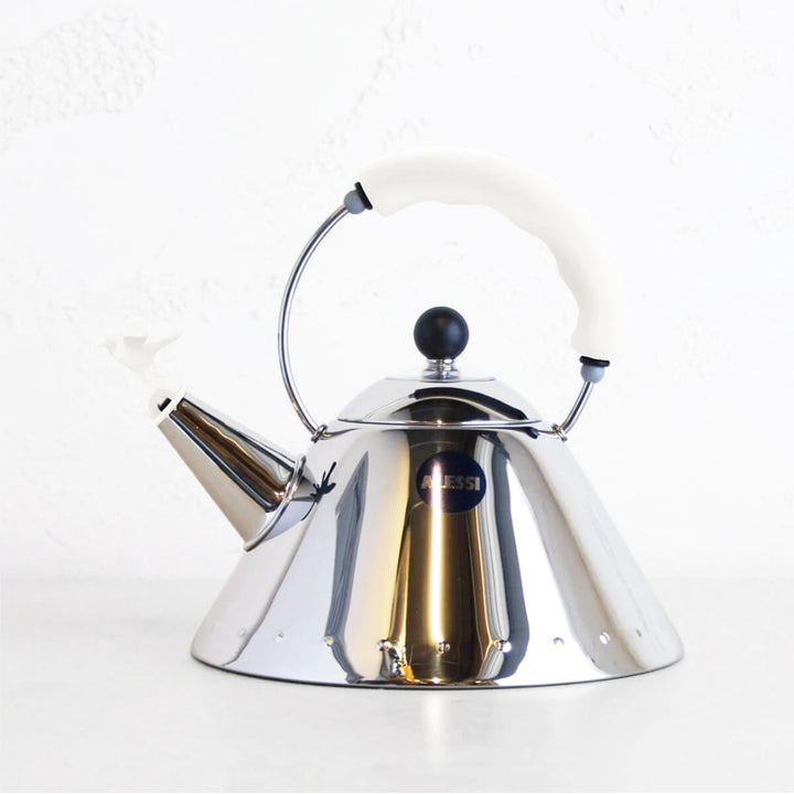 Alessi Kettle 9093 with bird white