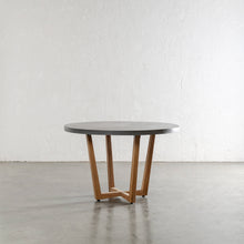 ARIA CONCRETE GRANITE TOP DINING TABLE ROUND | CLASSIC MID GREY | 120cm