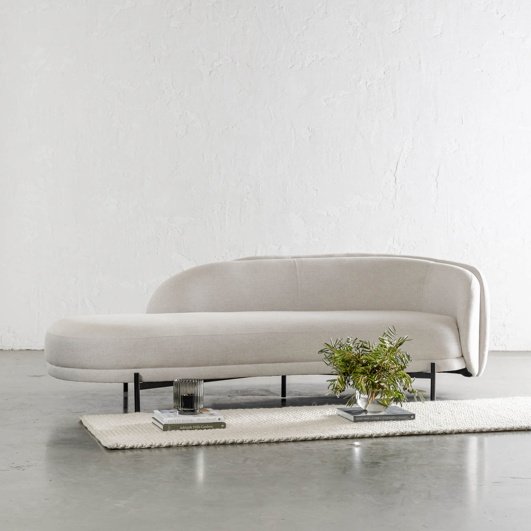 CARSON CURVE DAYBED SOFA  |  JOVAN DOVE NATURAL