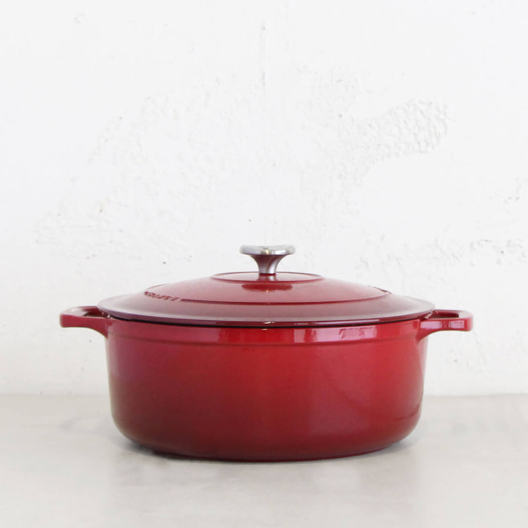 CHASSEUR  |  OVAL FRENCH OVEN  |  FEDERATION RED  |  27CM  |  4L