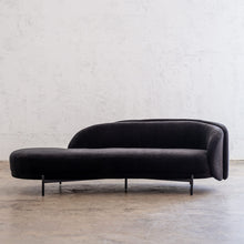 CARSON CURVE DAYBED SOFA  |  NOIR BLACK  |  LOUNGE FURNITURE SIDE VIEW