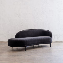CARSON CURVE DAYBED SOFA  |  NOIR BLACK  |  LOUNGE FURNITURE ANGLE VIEW