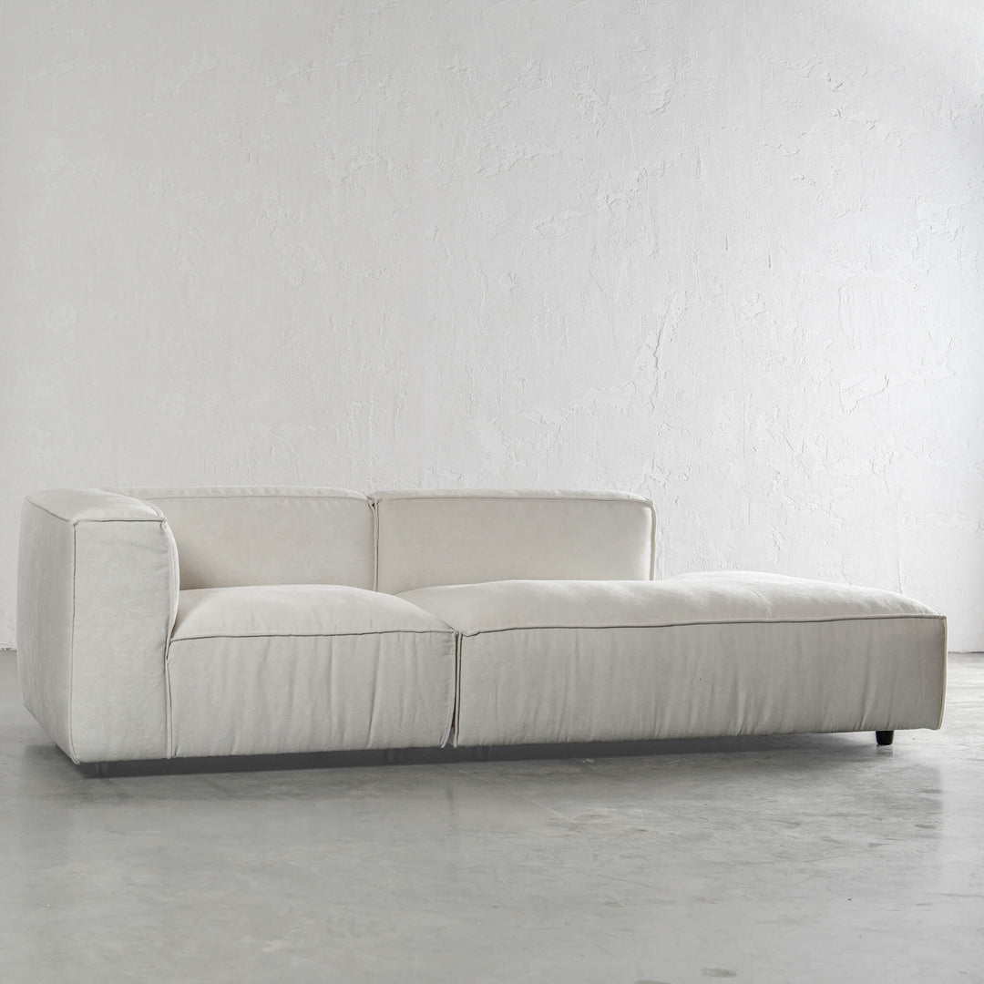 35% FINAL SALE  |  COBURG CHAISE LOUNGE CHAIR  |  STOWE WHITE