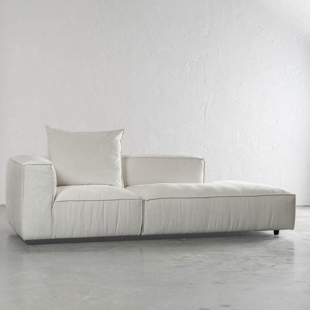35% FINAL SALE  |  COBURG CHAISE LOUNGE CHAIR  |  STOWE WHITE