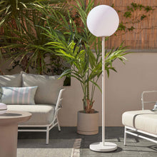 DINESH PORTABLE OUTDOOR LED FLOOR LAMP BUNDLE x2 | WHITE + WHITE  |  STYLED