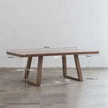 DALTON SCANDI LEG TEAK DINING TABLE  |  2.2M