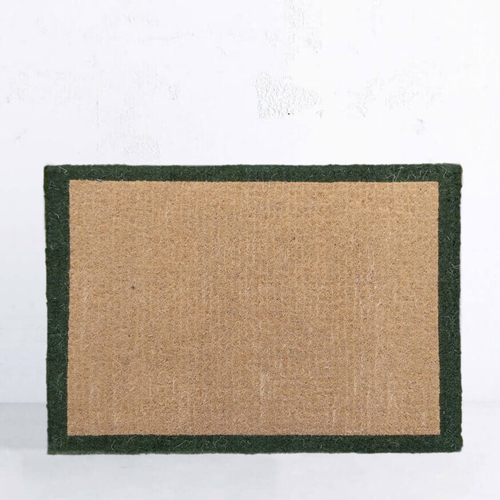 PRE ORDER | LIVING BY DESIGN EXCLUSIVE | OLIVE GREEN FRENCH BORDER DOORMAT | 90CM x 66CM