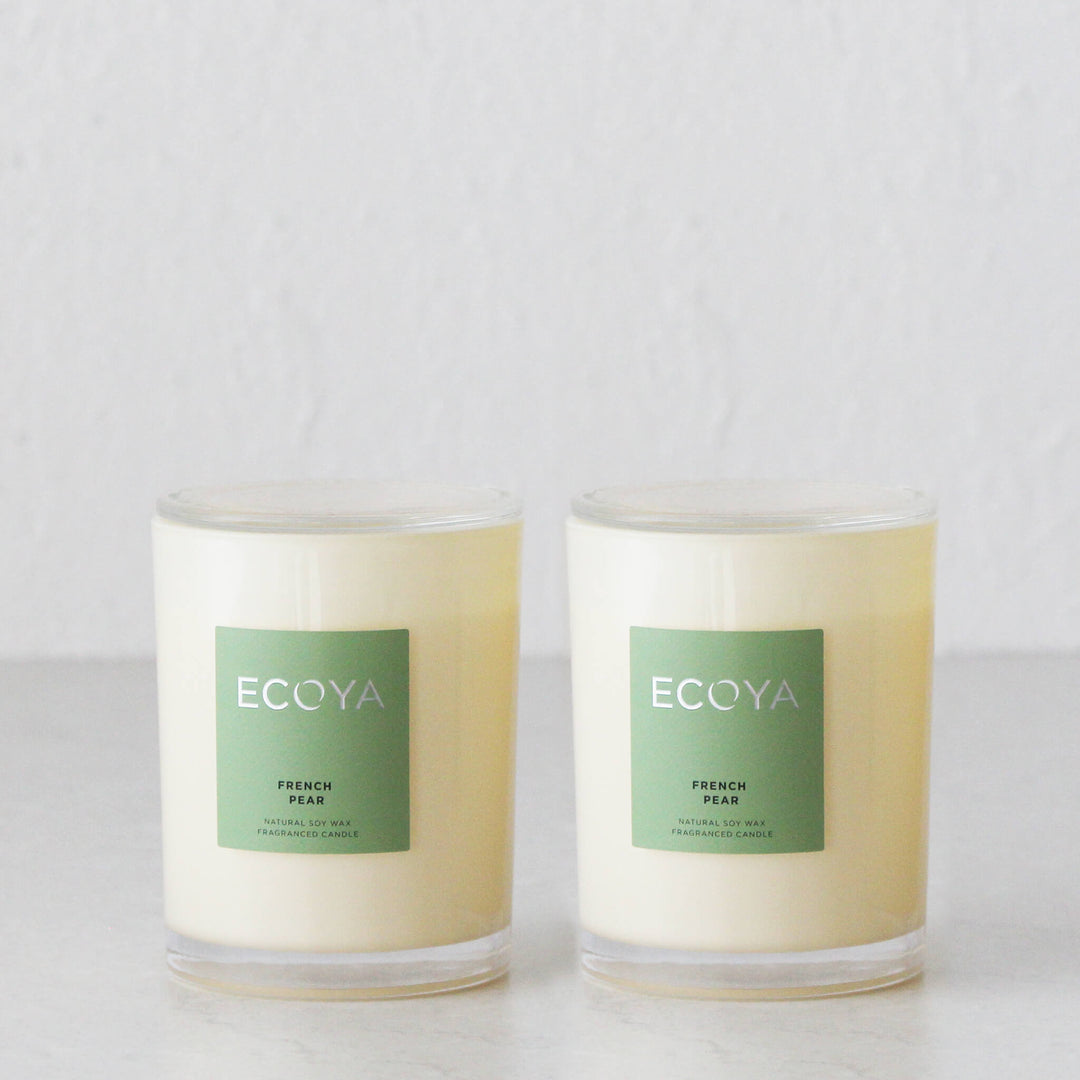 ECOYA METRO CANDLE BUNDLE x 2 |  NATURAL SOY WAX CANDLE  |   FRENCH PEAR