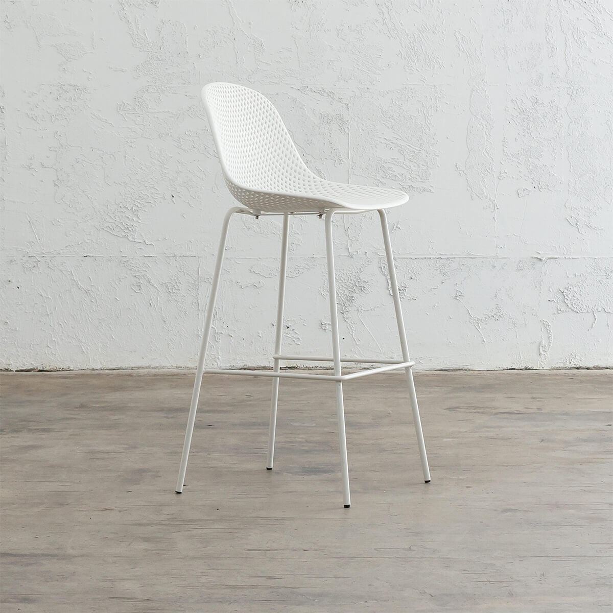 ETTA PLASTIC OUTDOOR BAR CHAIR INDOOR DINING OUTDOOR ENTERTAINING