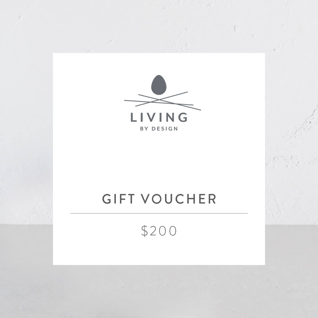 LIVING BY DESIGN  |  $200 GIFT VOUCHER