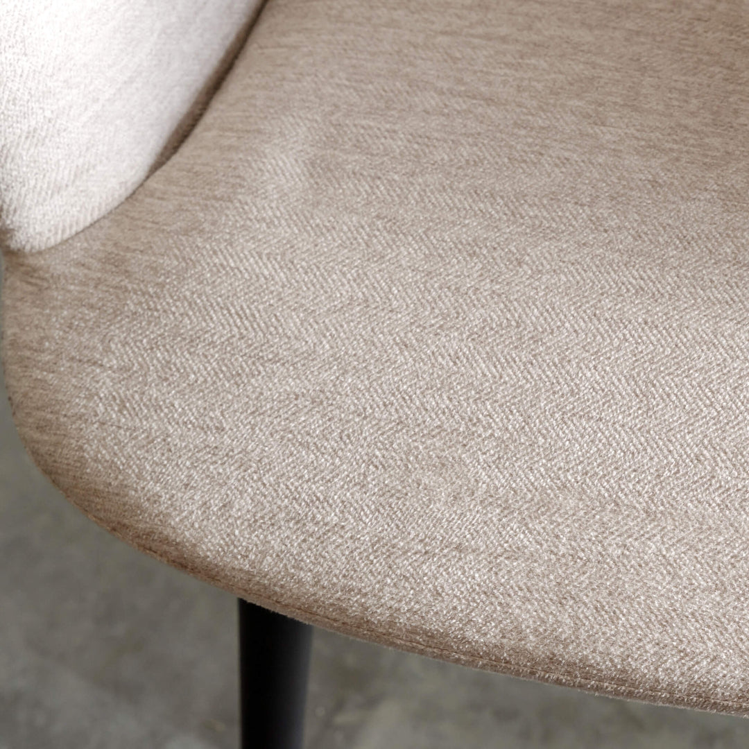 CARTER DINING CHAIR  |  HERRING SAND LUXE TWILL