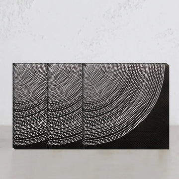 MARIMEKKO | FOKUS PAPER NAPKINS BUNDLE | BLACK + WHITE